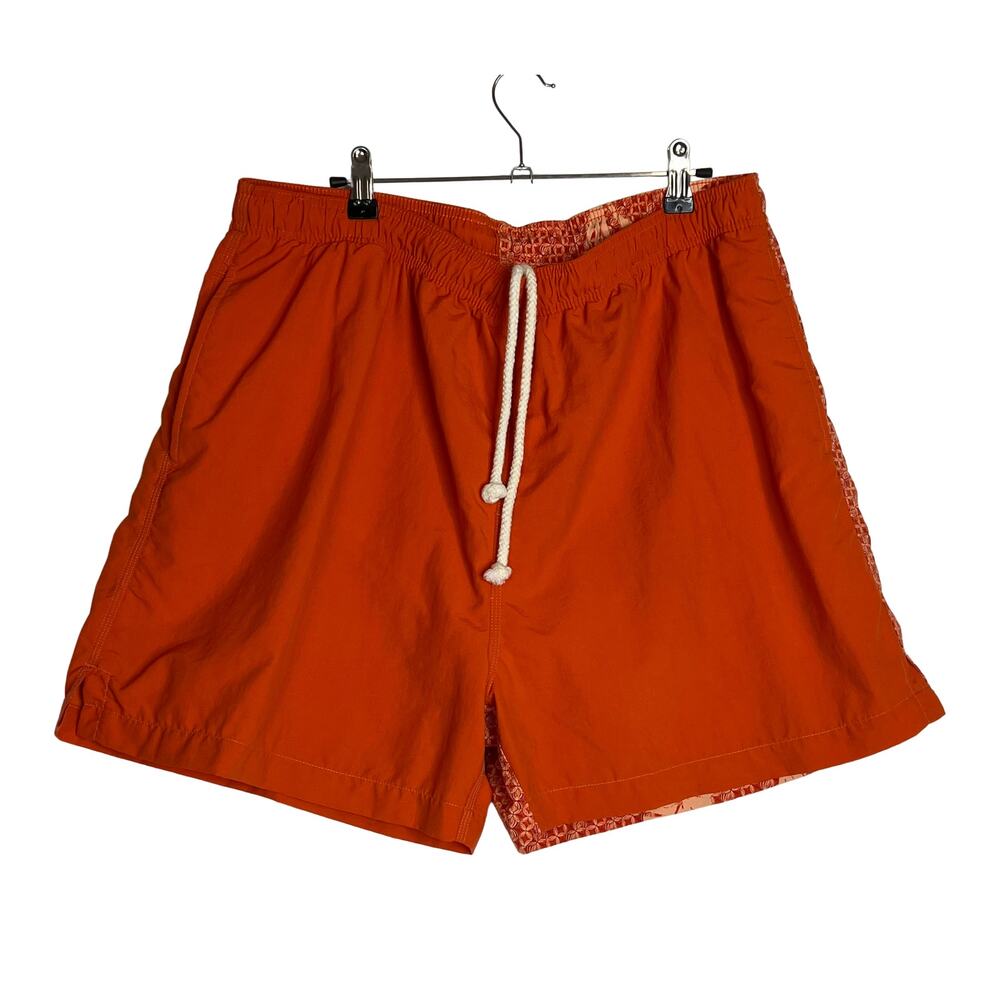 Tommy Bahama Swim Trunks Board Shorts Surf Pockets Orange Mens Large
